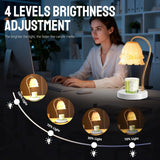 GEEZO Fragrance Candle Warmer Lamp，Electric Candle Warmer with Timer &amp; Dimmer，Mom Christmas Birthday Gifts for Women, House Warming Gifts New Home Bedroom Decor - Homesidy.com
