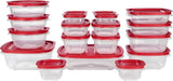 Rubbermaid 16 - Piece BPA - Free Plastic Food Storage Set, Red Vented Lids - Microwave, Dishwasher Safe: Perfect for Meal Prep, Leftovers, and Kitchen Organization - Homesidy.com