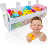 2 x Mesh Bath Toy Organizer 8 Ultra Strong Hooks – The Perfect Bathtub Toy Holder &amp; Bathroom or Shower Caddy – These Multi - use Net Bags Make Baby Bath Toy Storage Easy – For Kids &amp; Toddlers - Homesidy.com