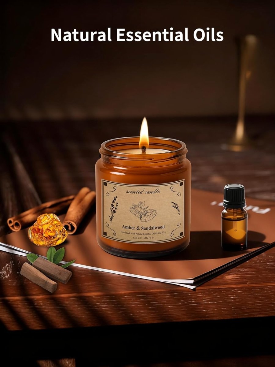 Candles for Home Scented, 16oz Large Soy Wax Lavender Scented Candle, 100 Hour Burn Time, Aromatherapy Candle, Ideal for Christmas, Anniversary, Birthday Gift - Homesidy.com