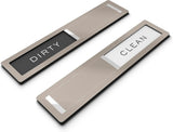 Clean dirty magnet for dishwasher, Kubik Letters Premium Stainless Steel Grade 304, Kitchen Organizers and Storage Decor Accessories, Extra Adhesive Tapes Included. - Homesidy.com