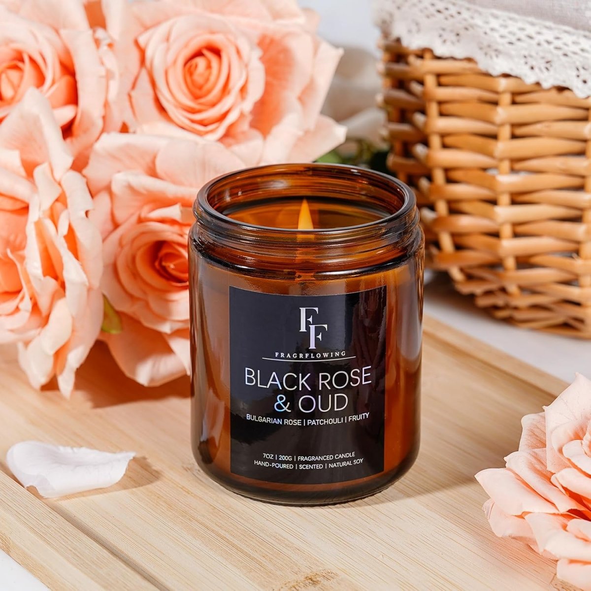 Eucalyptus &amp; Sage Scented Candles,Candles for Home Scented Aromatherapy Candles,Soy Wax Candle Gift for Women Men Amber Jar Candle, 7oz - Homesidy.com