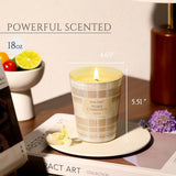 HomeLights Scented Candles for Women &amp; Men, 18oz Candle Jars Aromatherapy 4 - Wick Candle, Ideal for Rustic Modern Home Decor and Gifts, Blueberry Cheesecake - Homesidy.com