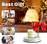 GEEZO Fragrance Candle Warmer Lamp，Electric Candle Warmer with Timer &amp; Dimmer，Mom Christmas Birthday Gifts for Women, House Warming Gifts New Home Bedroom Decor - Homesidy.com