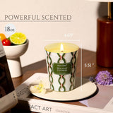 HomeLights Scented Candles for Women &amp; Men, 18oz Candle Jars Aromatherapy 4 - Wick Candle, Ideal for Rustic Modern Home Decor and Gifts, Blueberry Cheesecake - Homesidy.com