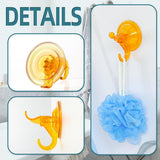 Antimbee 3 Pack Suction Cup Hooks, Clear Suction Cup Hanger, Removable Small Suction Cups for Shower, Bathroom, Glass, Door, Windows, Kitchen - Max Hanging up to 11 lbs on Smooth Surface - Homesidy.com