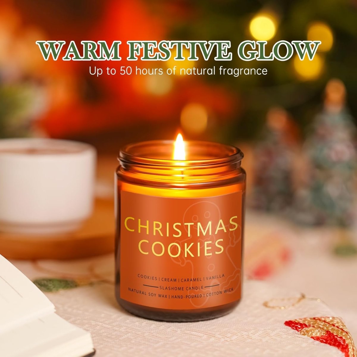 Winter Candle Gift Set, 4 Pack 7 oz Soy Scented Candles for Home, Christmas, Holiday &amp; Birthday Gifts for Women &amp; Men, Includes Hello Winter, Pine &amp; Cedarwood, Hot Cocoa, and Vanilla Cupcake - Homesidy.com