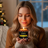 Christmas Candles - Christmas Spice Candle | 7 oz Soy Candles with Warm Cinnamon, Clove &amp; Nutmeg Aroma | Holiday Scented Candle, Cozy Winter Candle Gift for Men &amp; Women - Homesidy.com