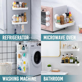 TAILI Shower Caddy Suction Cup 2 Pack with Hooks &amp; Soap holder, Heavy Duty Shower Organizer for Bathroom, No Drilling Bathroom Organizer with Large Capacity, Black Metal Storage Basket - Homesidy.com