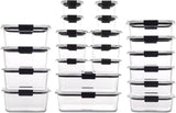 Rubbermaid Brilliance BPA - Free Airtight Food Storage Containers, 24 - Piece Set, Easy for Meal Prep, Lunch &amp; Leftovers - Homesidy.com
