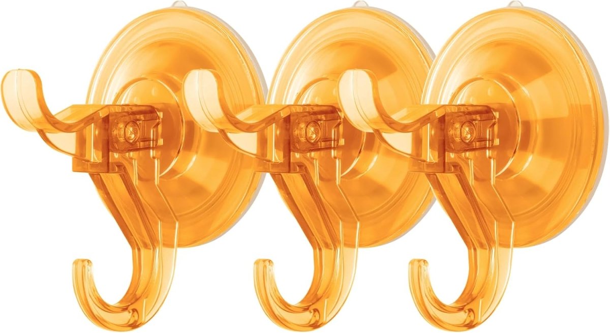 Antimbee 3 Pack Suction Cup Hooks, Clear Suction Cup Hanger, Removable Small Suction Cups for Shower, Bathroom, Glass, Door, Windows, Kitchen - Max Hanging up to 11 lbs on Smooth Surface - Homesidy.com