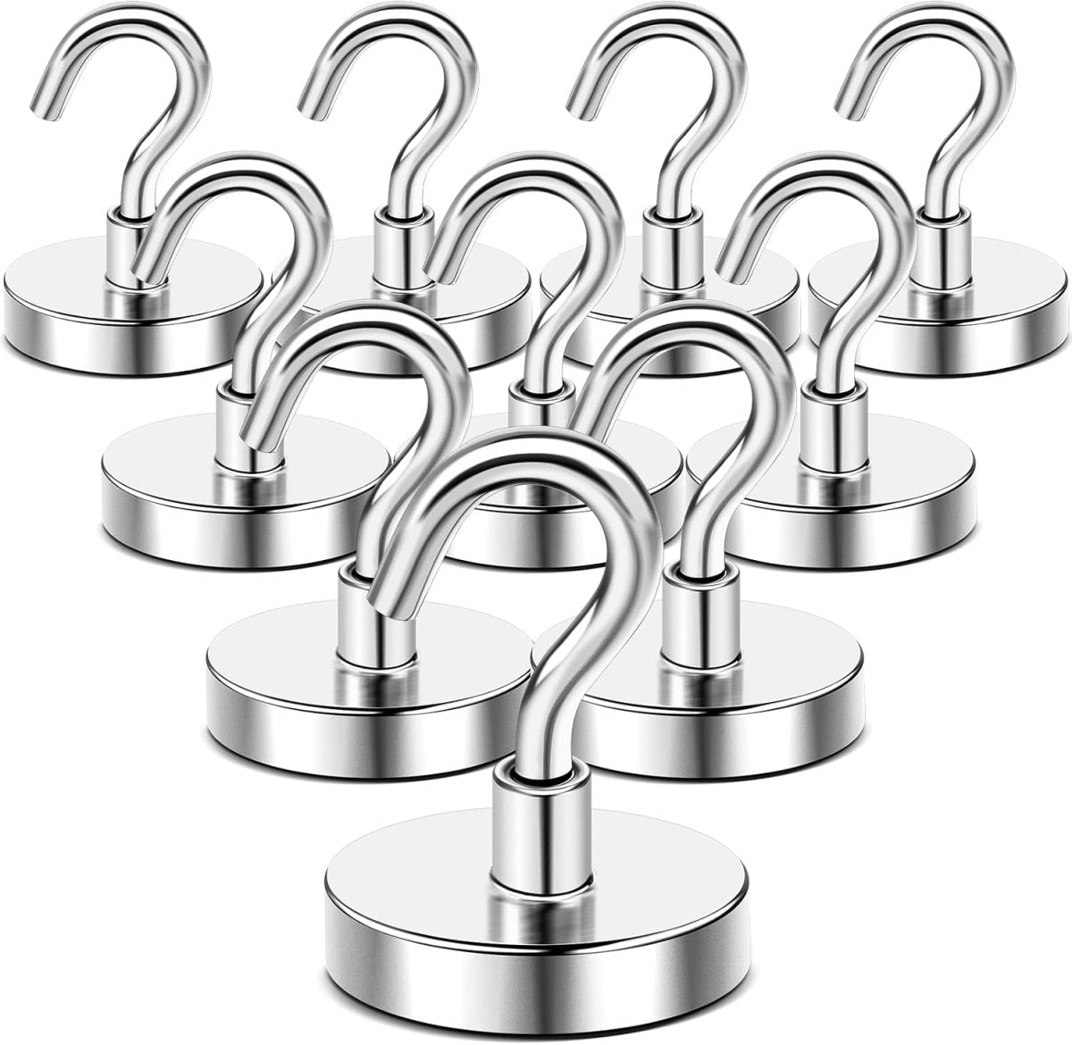DIYMAG Magnetic Hooks, 30lbs Magnet Hook 2025 Cruise Cabin Ship Essentials Heavy Duty Strong Magnets Refrigerator Fridge Hanging for Classroom Beach Vacation Kitchen Grills Home 20 Pack (Silver) - Homesidy.com