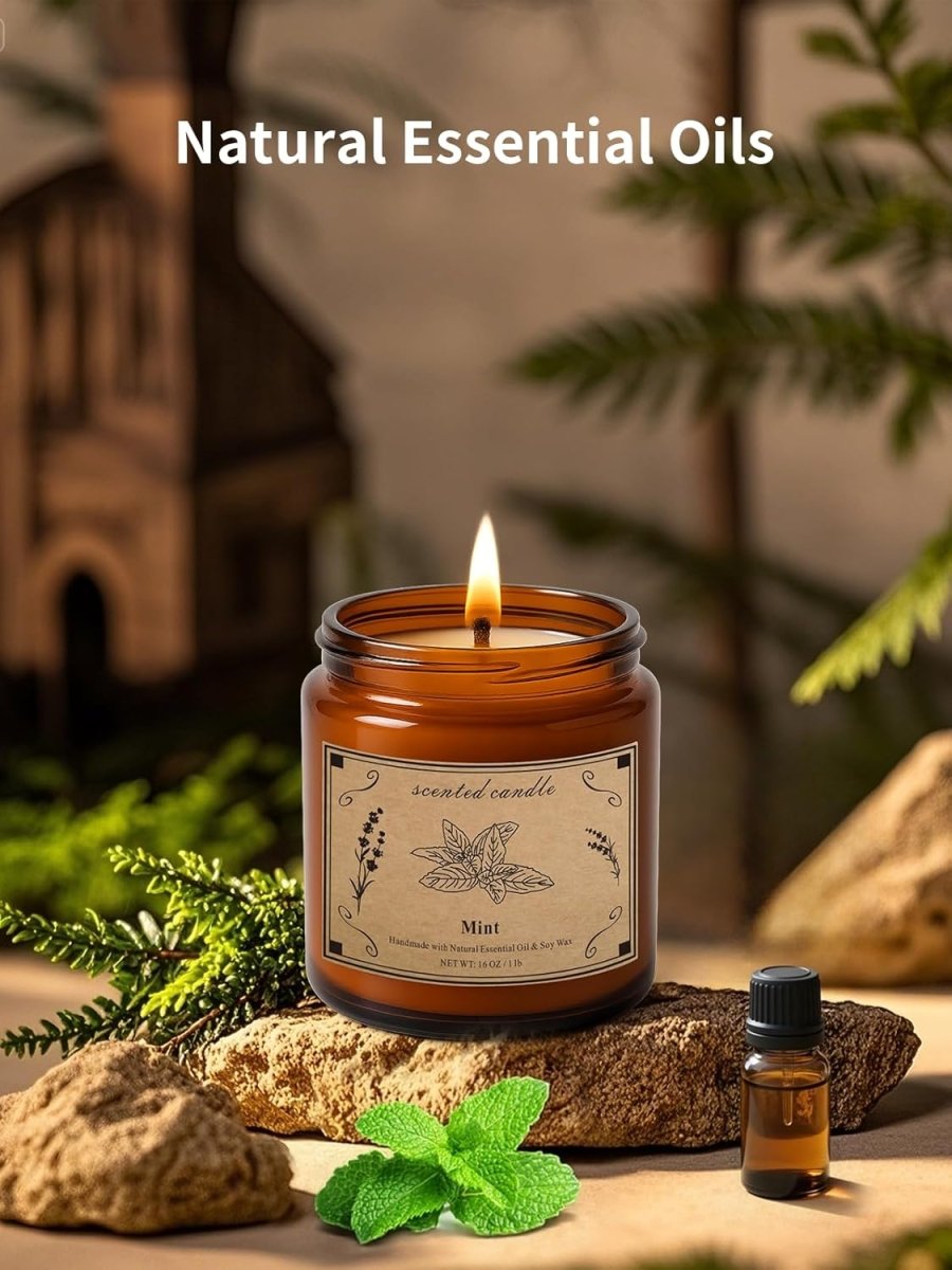 Candles for Home Scented, 16oz Large Soy Wax Lavender Scented Candle, 100 Hour Burn Time, Aromatherapy Candle, Ideal for Christmas, Anniversary, Birthday Gift - Homesidy.com
