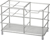 Urbanstrive 304 Stainless Steel Bathroom Toothbrush Holder Toothpaste Holder Stand Bathroom Accessories Organizer (Black, Small) - Homesidy.com