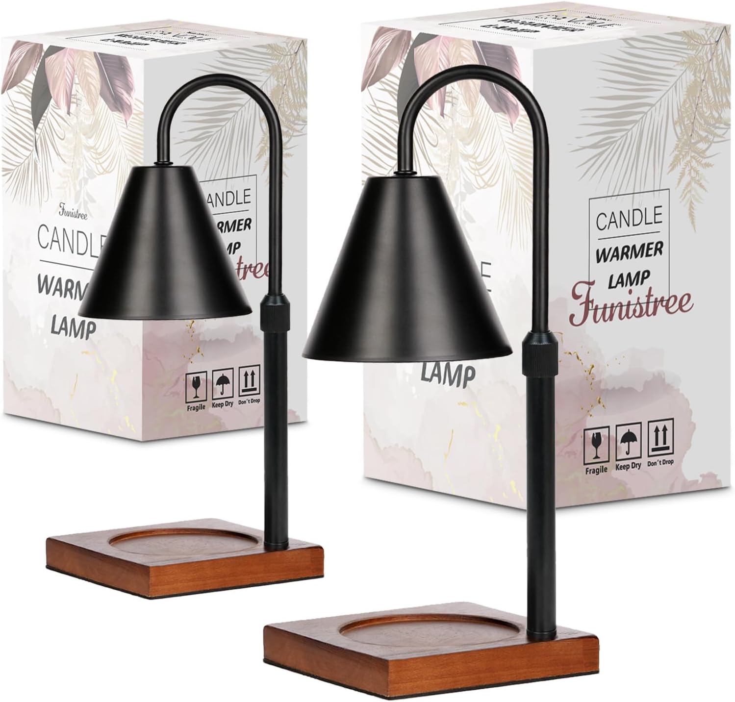 Modern Candle Warmer Lamp with Timer, Dimmable Candle Lamp Warmer, Men Women Christmas Birthday Gifts, Black Candle Warmer, Adjustable Candle Light Warmer, Cozy Living Room Bedroom Home Decor - Homesidy.com