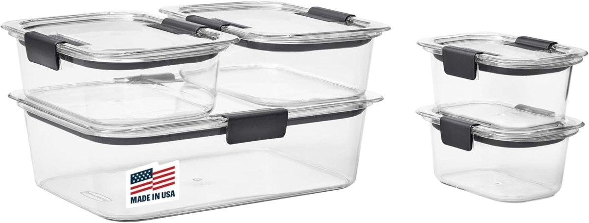 Rubbermaid Brilliance BPA - Free Airtight Food Storage Containers, 24 - Piece Set, Easy for Meal Prep, Lunch &amp; Leftovers - Homesidy.com