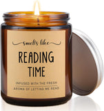 Book Lover Candle, Book Lovers Gifts, 7 oz Soy Wax Lavender Reading Candle, Birthday Reading Bookish Gifts for Women, Men, Bookworm, Librarian, Reader - Homesidy.com