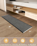 AMOAMI Upgraded Waffle Bath Mat, Super Absorbent Non Slip Bath Mats for Bathroom Floor, Machine Washable Bathroom Rugs with Tassels, Rubber Backed Bathroom Mats, Ultra Soft, 18&34; x 30&34;, Brown - Homesidy.com