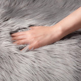 Ashler Faux Fur Rug, Fluffy White Small Sheepskin Rug, Ultra Soft 2x3 Ft Mat, Machine Washable Shag Mats, Nursery Throw for Bed, Living, Kids Room - Homesidy.com