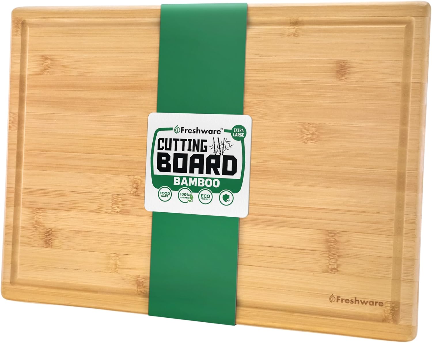Bamboo Cutting Boards for Kitchen [Set of 3] Wood Cutting Board for Chopping Meat, Vegetables, Fruits, Cheese, Knife Friendly Serving Tray with Handles - Homesidy.com