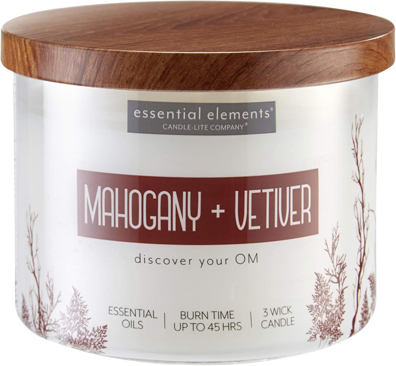 Candle - lite Essential Elements Scented Candles, Eucalyptus &amp; Mint Leaf, 14.75 oz Jar, Proudly Poured in The USA, Aromatherapy, 3 - Wick with 45 Hours Burn Time, Perfect for Creating a Relaxing Ambiance - Homesidy.com