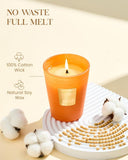 M&amp;SENSE Extra Large Candle Creamy Vanilla Scented, 3 - Wick 35oz 150H Long Lasting, Natural Soy Wax Aromatherapy Candle for Stress Relief, Home Fragrance Fall Winter Christmas Thanksgiving Gifts - Homesidy.com