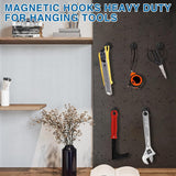 LOVIMAG Magnetic Hooks, 12 Pack 30lbs Magnet Hook 2025 Cruise Cabin Ship Essentials Heavy Duty Strong Magnets Refrigerator Fridge Hanging for Classroom Beach Vacation Kitchen Grills Home (Black) - Homesidy.com