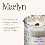 LA JOLIE MUSE Sahara Amber Candle – Bergamot, Clove &amp; Amber | 12 oz Large 2 - Wick Soy Wax Candle | 60 Hours Clean Burn | Gift - Ready for Hosts &amp; Gatherings | Elegant Home Décor - Homesidy.com
