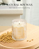 M&amp;SENSE Vanilla Scented Candles, Vegan Soy Candles, Creamy Naturally Scented, 8.1oz 42 - Hour Slow Burning Time, Toxic Free Winter Relaxing Sleep Thanksgiving Christmas Fancy Gift for Home Decor - Homesidy.com