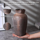 Rustic Vases for Home Decor. Ceramic Vase for Dining Table Decor. Terracotta Decorative Vase 6.1IN. ZSHLXM - Homesidy.com