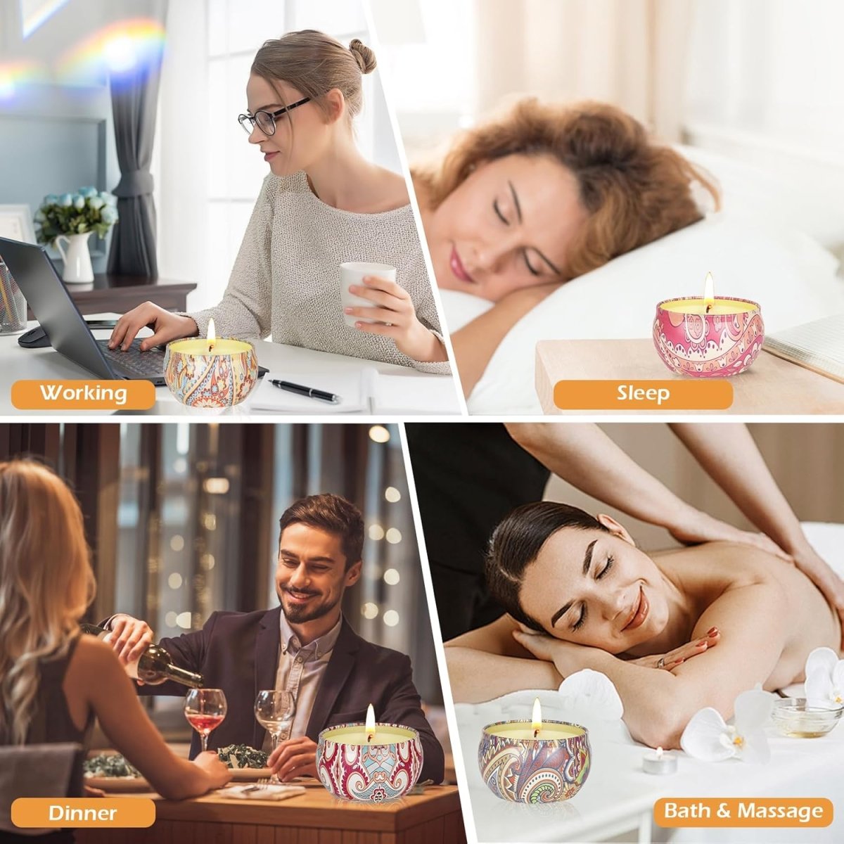 9 Pack 22.5oz in Total Scented Candles Gifts for Women,140 - 160 Hours Home Scented Candles,Aromatherapy Candle Gifts Set, Soy Wax Candles for Christmas Day, Birthday, Mothers Day, Valentines Day - Homesidy.com