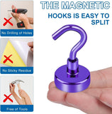 LOVIMAG Magnetic Hooks, 12 Pack 30lbs Magnet Hook 2025 Cruise Cabin Ship Essentials Heavy Duty Strong Magnets Refrigerator Fridge Hanging for Classroom Beach Vacation Kitchen Grills Home (Black) - Homesidy.com