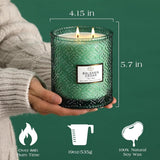 Frosted Cranberry Luxury Scented Candles - 19oz, 88hr Burn Time, Perfect Christmas Gifts for Women - Homesidy.com