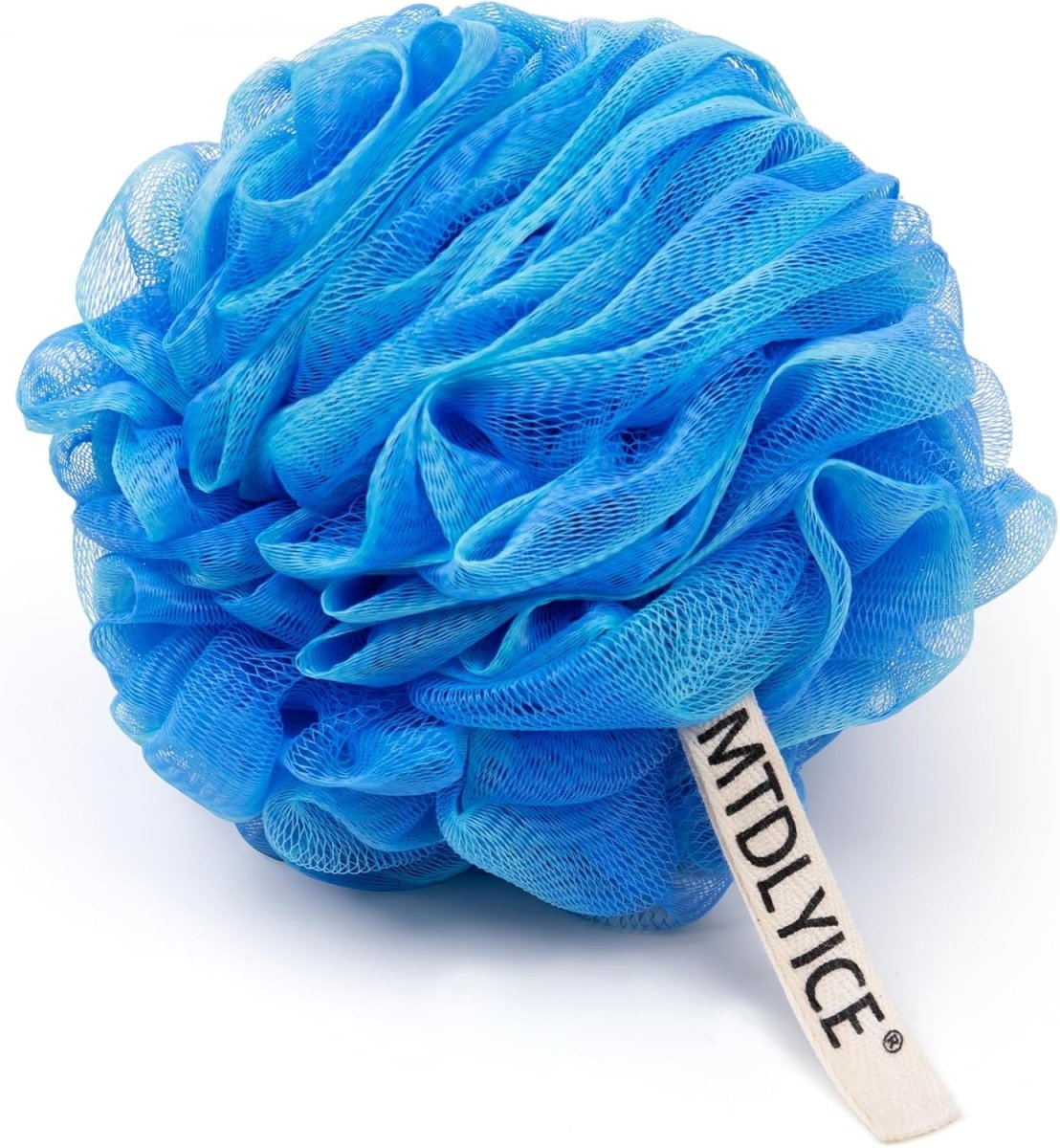 MTDLYICE Loofah Sponge, XXL Large Loofah 100g 4 Pack, Bath Sponge Soft Mesh Shower Loofah for Men, Body Scrub, Shower Pouf Bath Accessories, for Body Wash, Soap (Blue Gray) - Homesidy.com