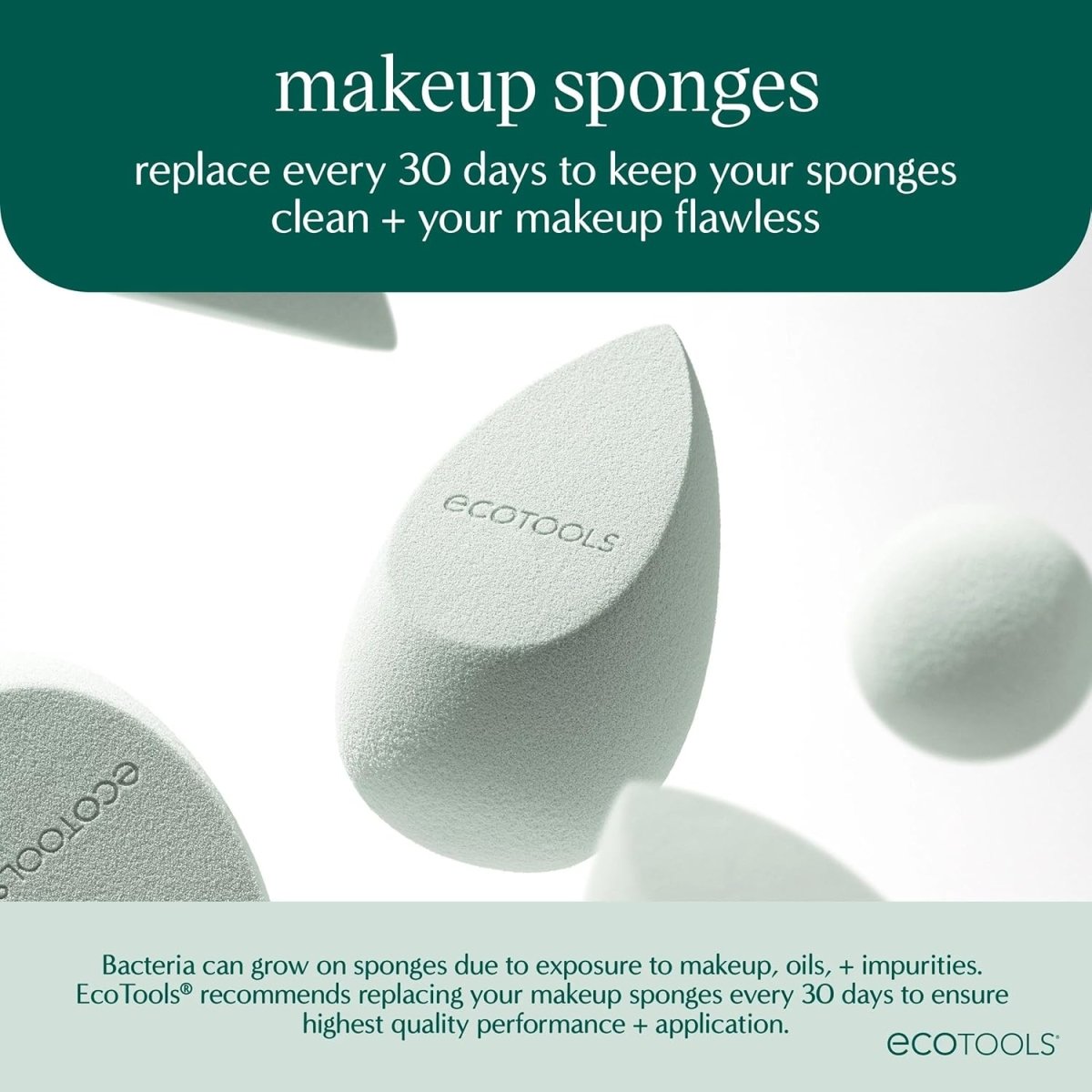 EcoTools Makeup Brush Set for Eyeshadow, Foundation, Blush, and Concealer with Bonus Storage Case, Start the Day Beautifully, Travel Friendly, 6 Piece Set - Homesidy.com
