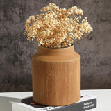 Rustic Vases for Home Decor. Ceramic Vase for Dining Table Decor. Terracotta Decorative Vase 6.1IN. ZSHLXM - Homesidy.com