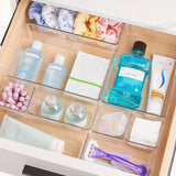 Vtopmart 25 PCS Clear Plastic Drawer Organizers Set, 4 - Size Versatile Bathroom and Vanity Drawer Organizer Trays, Storage Bins for Makeup, Bedroom, Kitchen Gadgets Utensils and Office - Homesidy.com