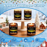 Christmas Candles - Christmas Spice Candle | 7 oz Soy Candles with Warm Cinnamon, Clove &amp; Nutmeg Aroma | Holiday Scented Candle, Cozy Winter Candle Gift for Men &amp; Women - Homesidy.com