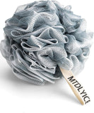 MTDLYICE Loofah Sponge, XXL Large Loofah 100g 4 Pack, Bath Sponge Soft Mesh Shower Loofah for Men, Body Scrub, Shower Pouf Bath Accessories, for Body Wash, Soap (Blue Gray) - Homesidy.com