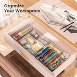 A - LuGei 【Military Grade Drawer Organizer, 【𝟱𝗦𝗶𝘇𝗲】 Makeup organizer, 【Holds 177 Items】 Bathroom Organizers and Storage, Organization and Storage, Desk Drawer Organizer for Bathroom Vanity - Homesidy.com