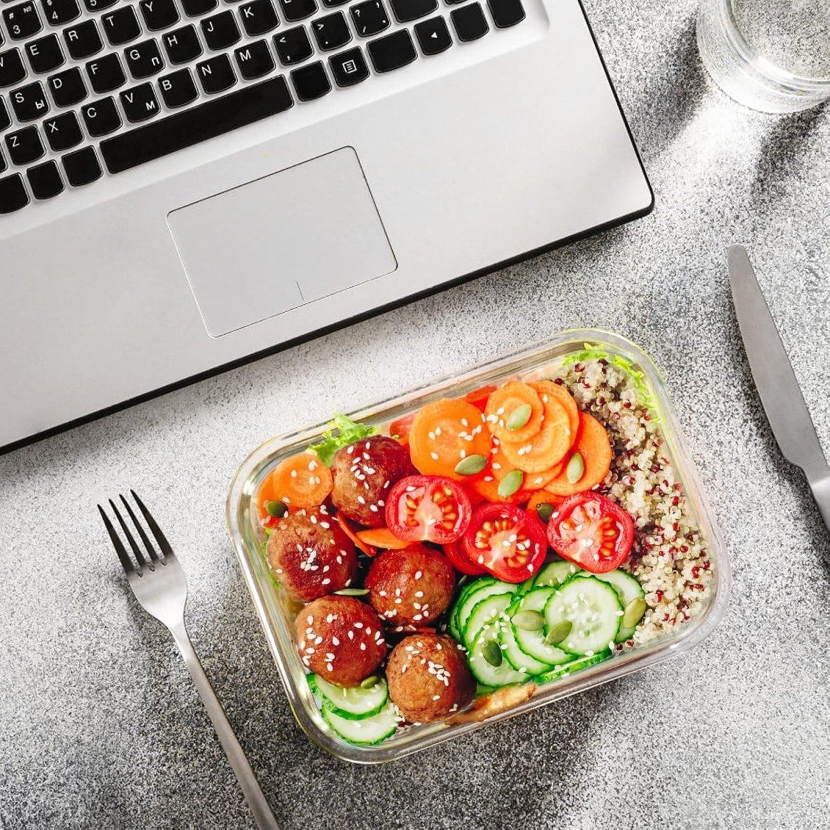 M MCIRCO 24 - Piece Glass Food Storage Containers with Upgraded Snap Locking Lids,Glass Meal Prep Containers Set - Airtight Lunch Containers, Microwave, Oven, Freezer and Dishwasher - Homesidy.com