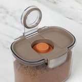 ProKeeper 9 - Piece Airtight Food Storage Container Set – Clear Plastic Flour and Sugar Canister Set with Magnetic Accessories for Kitchen Organization (Grey, 9 - Piece) - Homesidy.com