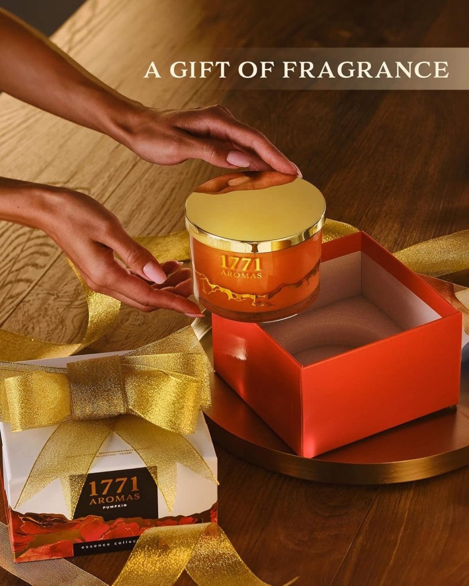 1771 Aromas Vanilla Scented Candles - 100% Natural Soy Wax - Large 3 Wick Jar Candle - Up to 50 Hours Burning Time - Candles for Home - Gift - Ready Candle for Men &amp; Women - Aromatherapy Candles - Homesidy.com
