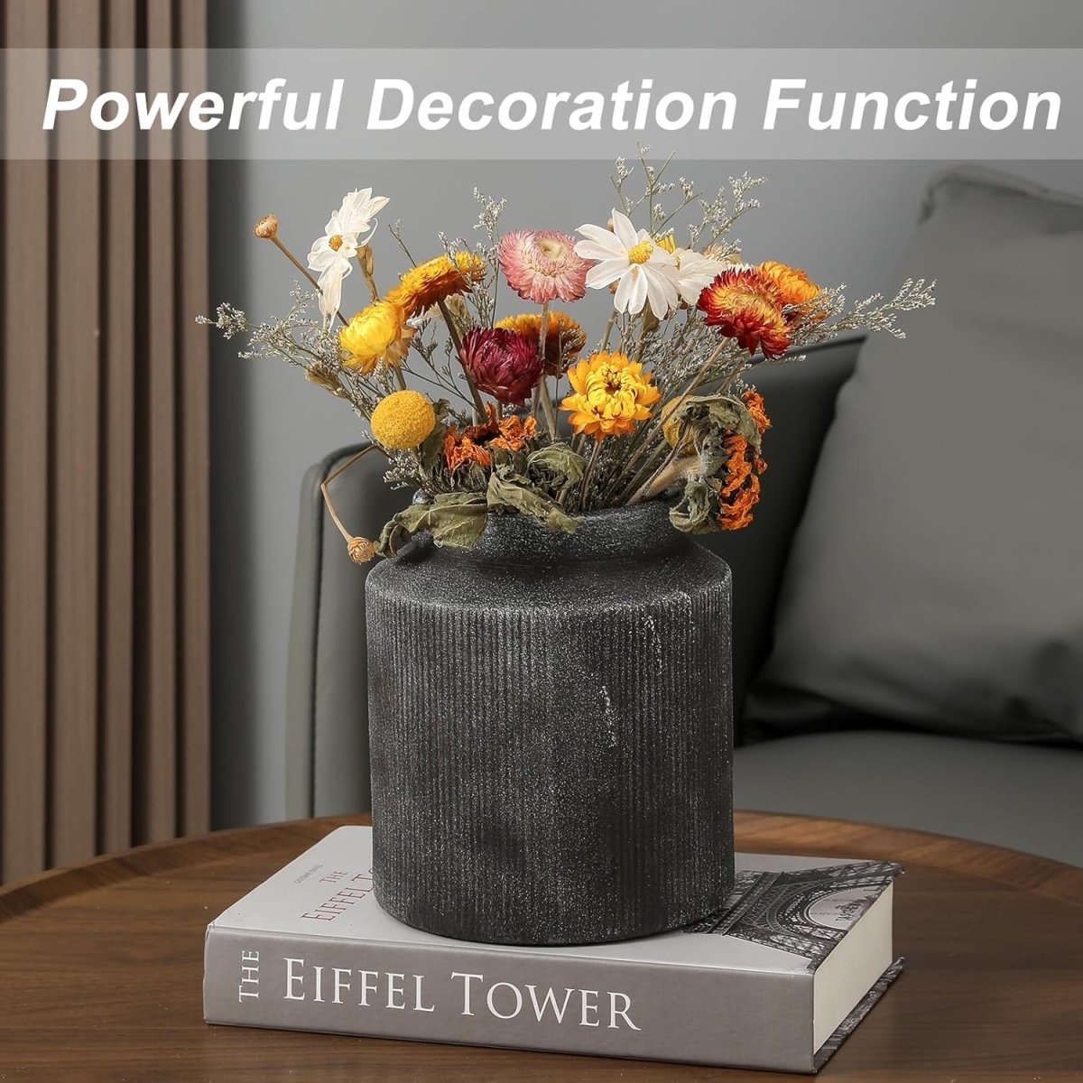 Rustic Vases for Home Decor. Ceramic Vase for Dining Table Decor. Terracotta Decorative Vase 6.1IN. ZSHLXM - Homesidy.com