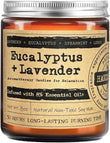 KOTKAS Lavender Eucalyptus Scented Candles - 8oz Natural Scented Soy Candles for Home Non Toxic Aromatherapy Lavender Candles Gifts for Women Bath Relaxing Calming Soothing Relaxation Stress Relief - Homesidy.com