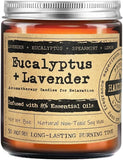 KOTKAS Lavender Eucalyptus Scented Candles - 8oz Natural Scented Soy Candles for Home Non Toxic Aromatherapy Lavender Candles Gifts for Women Bath Relaxing Calming Soothing Relaxation Stress Relief - Homesidy.com
