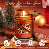 Christmas Candles Set, 4 Pack Xmas Scented Candles for Women, Winter Soy Candle for Home Scented Holiday Candle Gift Set, Christmas Gifts for Women Men Best Friends - Christmas Tree/Spice/Eve/Cookie - Homesidy.com