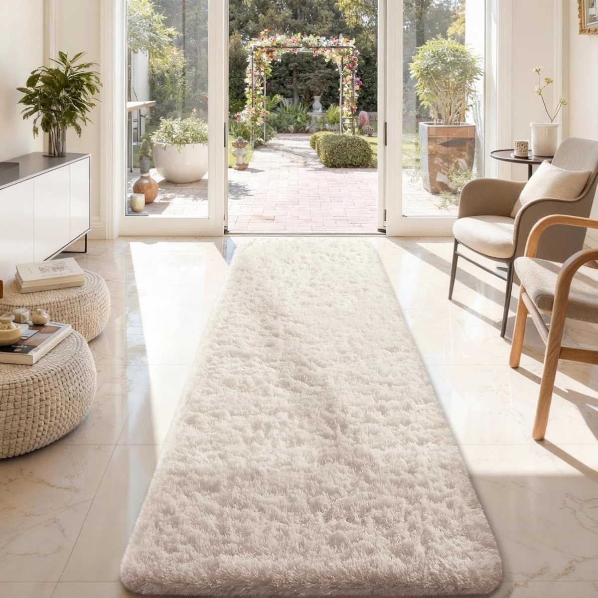 Ophanie Area Rugs for Living Room Bedroom, Upgrade Non - Slip Fluffy Soft Grey Shag Carpet, Indoor Floor Gray 4x6 Fuzzy Shaggy Living Room Plush Rug for Kids Home Dorm Decor Aesthetic - Homesidy.com