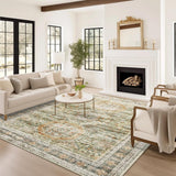 Soalmost Washable Area Rug 8x10, Large Soft Rugs for Living Room Vintage Beige Carpet 8x10 Area Rugs for Bedroom Dining Room Non - Slip Stain Resistant Under Table Rug - Homesidy.com