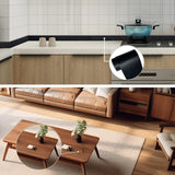 TIANLDD 27 FT Wood Grain Wallpaper Border, Removable Waterproof Mirror Border Peel and Stick,Bathroom Mirror Frame Border.(Black) - Homesidy.com